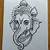how to draw ganesha face step by step