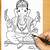 how to draw ganpati step by step
