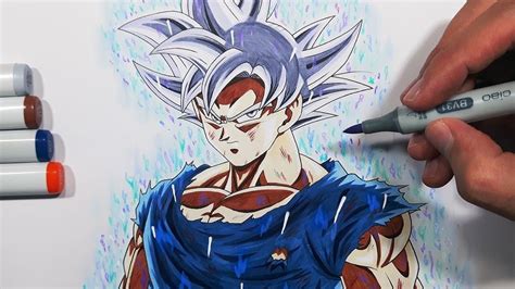 Drawing Goku mastered ultra instinct YouTube
