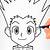 how to draw gon step by step