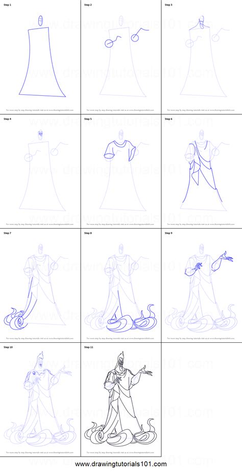 How To Draw Hades, Step by Step, Drawing Guide, by Dawn