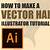 how to draw hair on illustrator
