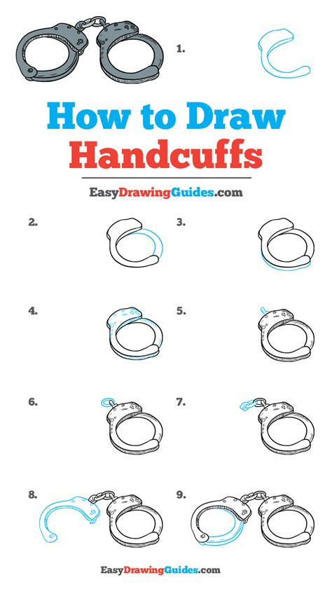How To Draw Simple Handcuffs How to Draw Step by Step