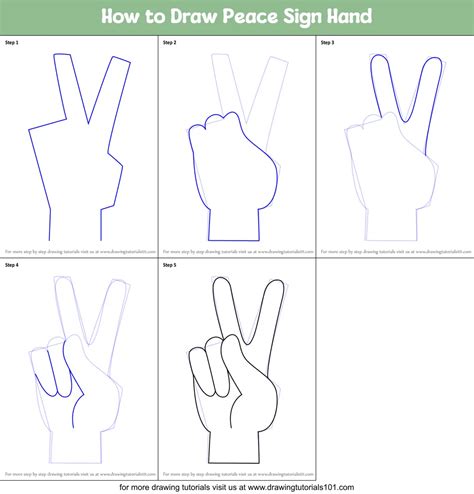 Peace Sign Hand Drawing at GetDrawings Free download
