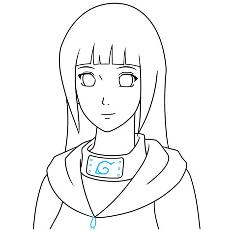 Learn How to Draw Hinata Hyuga from Naruto (Naruto) Step