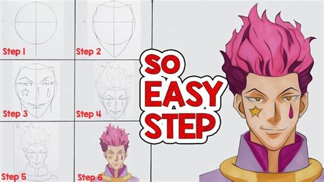 How To Draw Hisoka Morow From Hunter X Hunter Step By Step