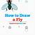 how to draw house fly step by step