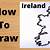 how to draw ireland step by step