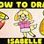 how to draw isabelle animal crossing