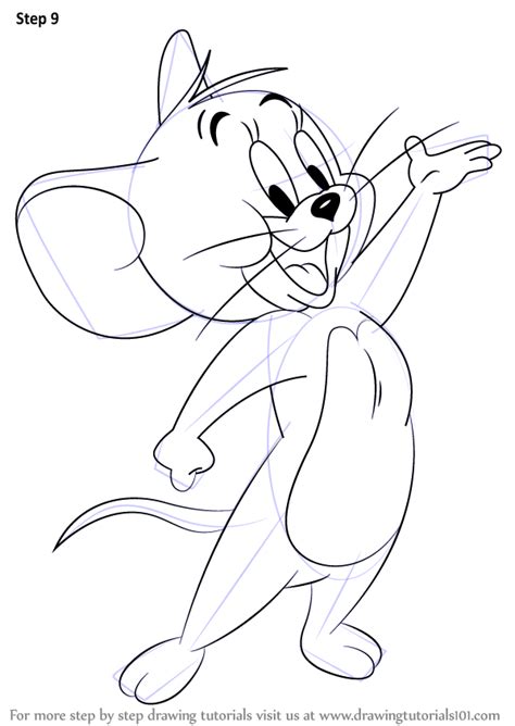 How to Draw Jerry the Mouse Step by Step Cute Easy Drawings