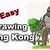 how to draw king kong step by step easy