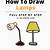how to draw lamp step by step
