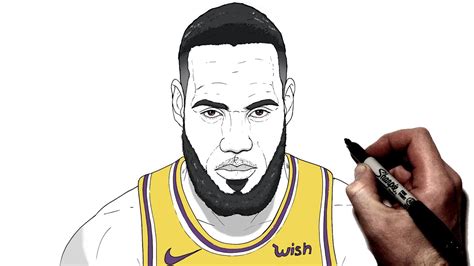 Learn How to Draw LeBron James (Celebrities) Step by Step