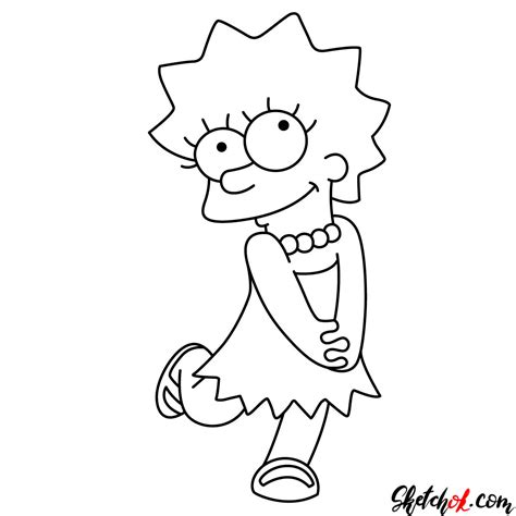 How to Draw Lisa Simpson Step by Step
