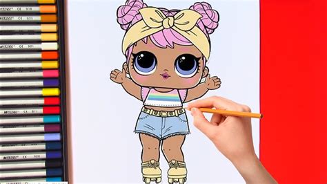 How to draw LOL doll with pencil according to instructions