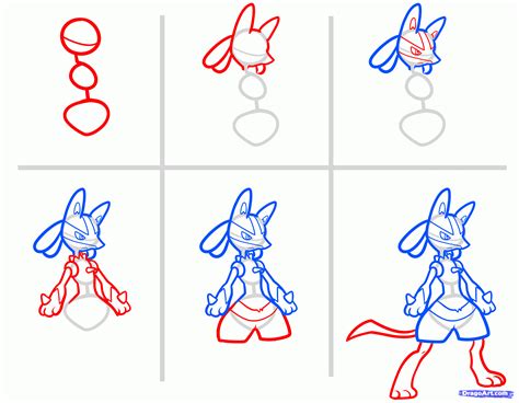 How To Draw Lucario Step By Step alter playground