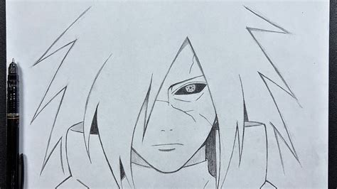 How to Draw Madara Uchiha from Naruto printable step by