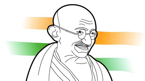 How to draw realistic Gandhi // Easy way to draw step by