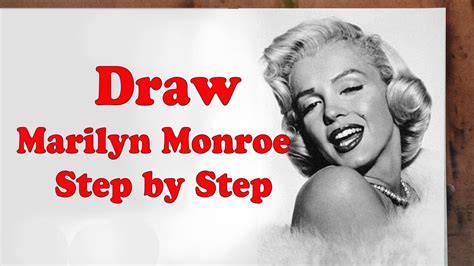 How to Draw Marilyn Monroe printable step by step drawing