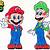 how to draw mario and luigi step by step easy