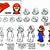 how to draw mario characters step by step easy