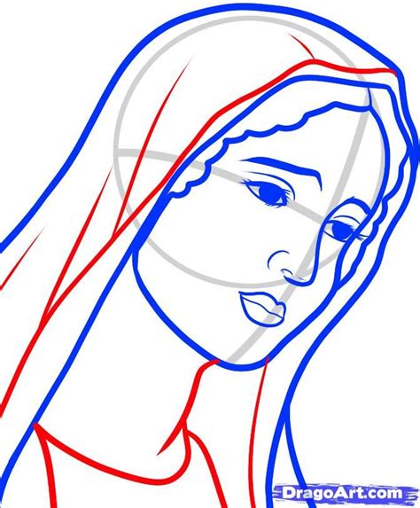 How to Draw the Virgin Mary Really Easy Drawing Tutorial