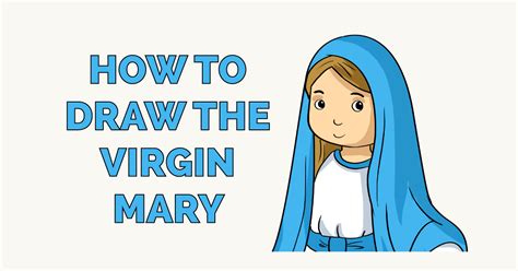 Step by Step How to Draw Mary holding Baby Jesus Nativity