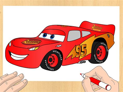 How to Draw Lightning McQueen Really Easy Drawing