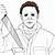 how to draw michael myers step by step