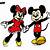 how to draw mickey and minnie mouse step by step