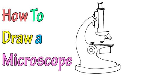 How To Draw A Microscope Step By Step Easy