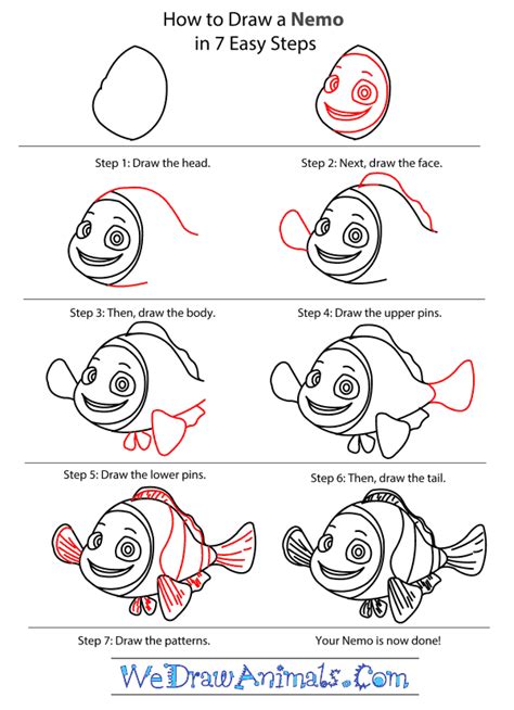 How to draw Nemo step by step (Finding Nemo) Sketchok