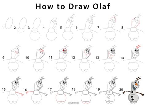 How to Draw Olaf (Step by Step Pictures) Cool2bKids
