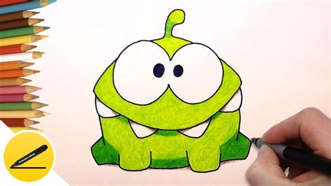 How to Draw Om Nom from Cut the Rope YouTube