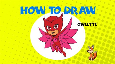 How to Draw Owlette Pj Masks for Kids🎭 Step by Step Art