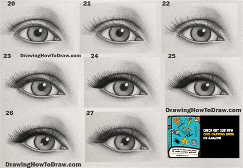 How to Draw an Eye (Realistic Female Eye) Step by Step