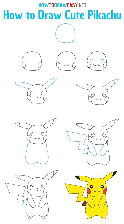 Pikachu sketch found on Google Pikachu drawing, Easy