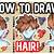 how to draw pixel hair