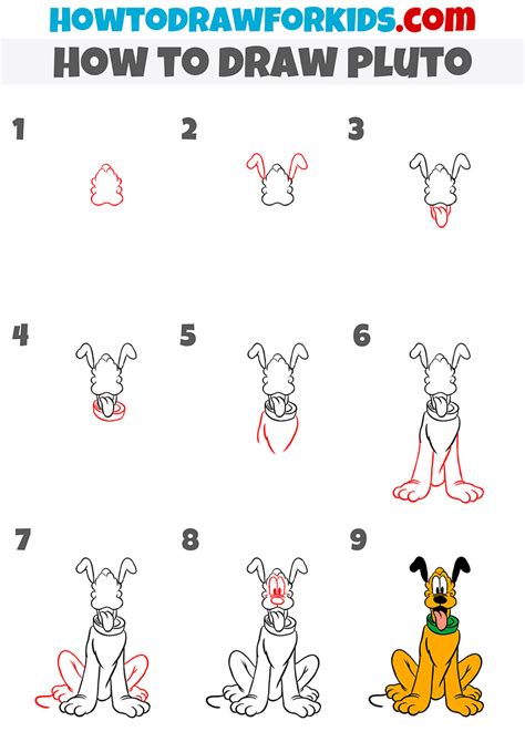 How to Draw Pluto step by step YouTube