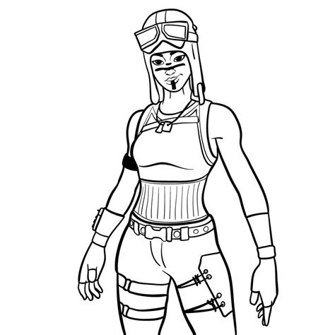 How To Draw and ColoringFortnite Renegade Raider step by