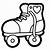 how to draw roller skates step by step