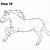 how to draw running horse step by step