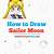 how to draw sailor moon characters step by step