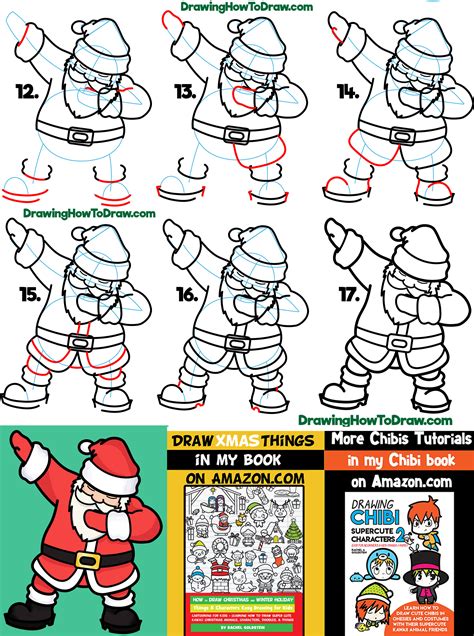 How to Draw Santa Clause Step by Step Drawing Tutorial