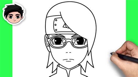 How to Draw Sarada Uchiha from Naruto