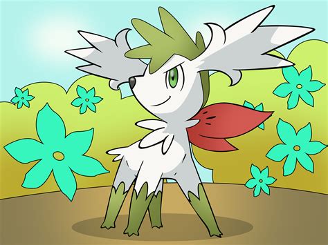 How to Draw Shaymin from Pokémon with Easy Step by Step