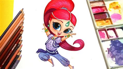How to Draw Shimmer from Shimmer and Shine printable step