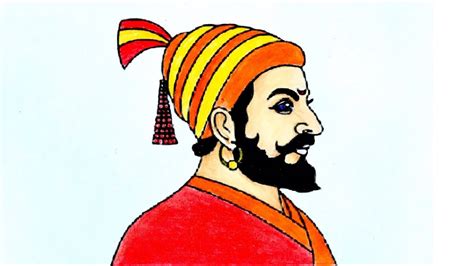 Shivaji Maharaj Sketch Painting Creative Art