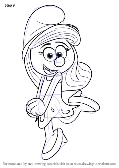 Learn How to Draw Smurfette from The Smurfs (The Smurfs