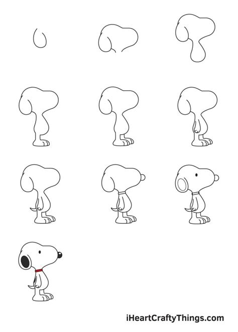 How to draw Snoopy [Peanuts] drawing tutorial YouTube